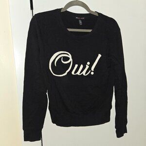 Oui! Macy's teen vogue black sweater